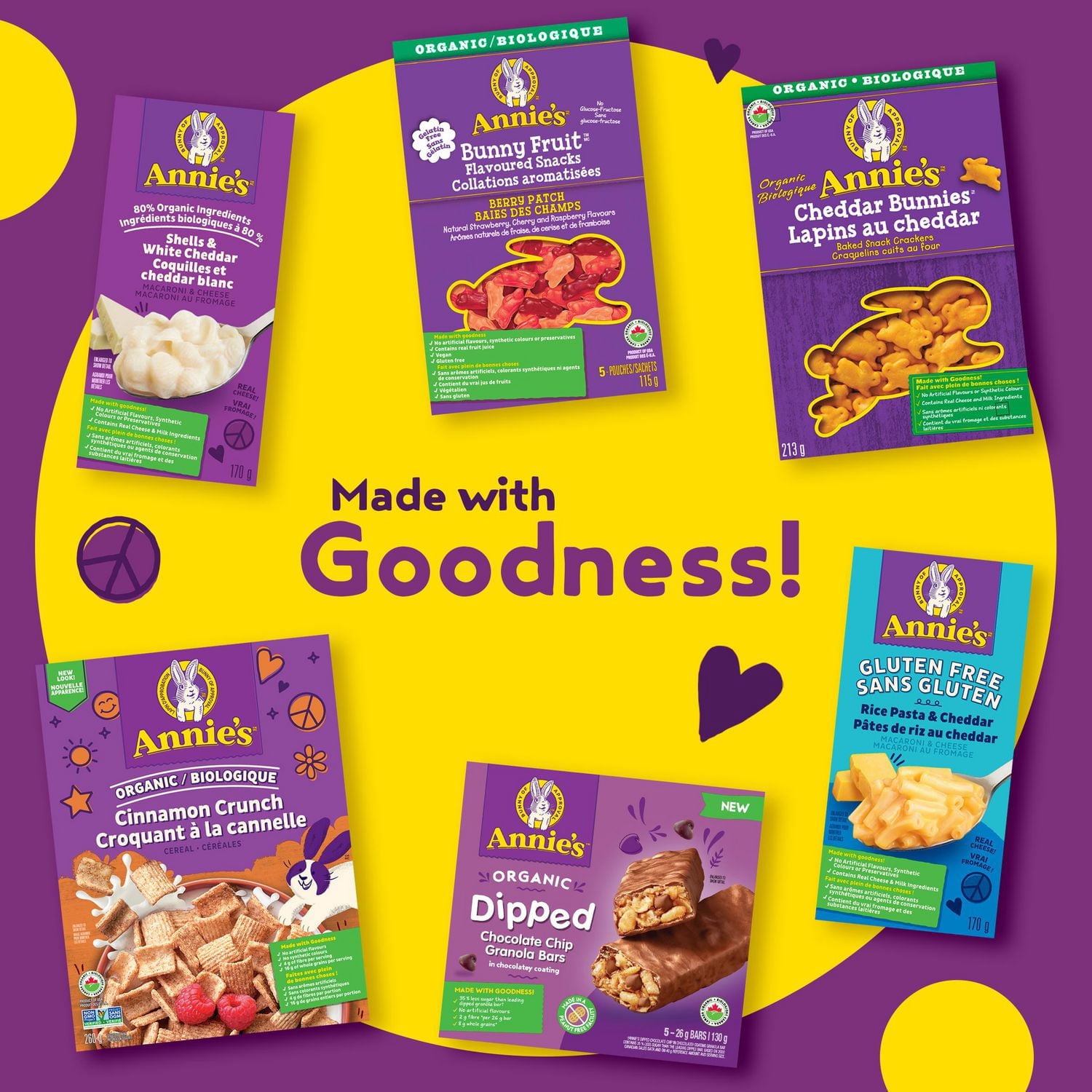 Annie's Homegrown Macaroni au Fromage, Pâtes de Riz, Sans Gluten, 170 g, 3 portions