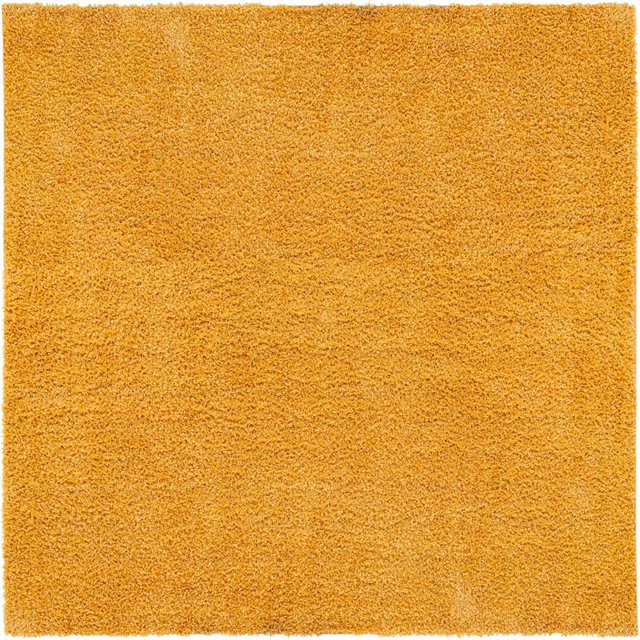 Unique Loom Davos Shag Tapis de Zone Doux et Confortable 10' x 10' Carré Sunglow