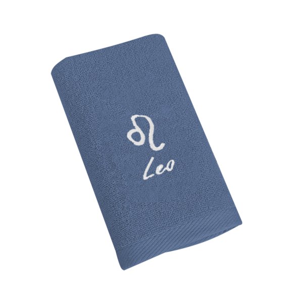 Coral Fleece Bath Towel, 13.8x29.5 Inch Soft Absorbent Towel for Gym Shower Blue