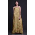 thumbnail image 3 of Bimba Robe de Nuit Imprimée Feuilles et Fleurs Orange Pâle3 pour Femmes Longue à Bretelles Spaghetti Robe Maxi Vêtement de Nuit Robe X-Grand, 3 of 5