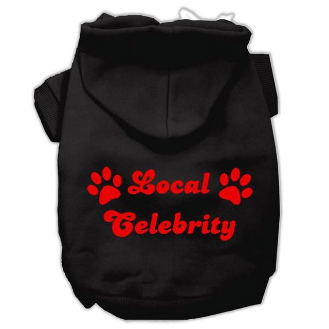 Local Celebrity Screen Print Pet Hoodies Black Size Xxl (18)