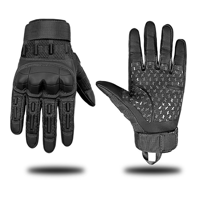 TopOne Motorcycle Gloves Touchscreen Lightweight Breathable Anti-Slip Knuckle Protection Full Finger Motorbike Gloves