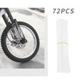 thumbnail image 1 of White Wheel Spoke Decoration Set 72Pcs Wheel Spoke Decoration Sleeve Bicycle Motorcycle Colored Spoke Set, 1 of 6