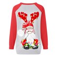 thumbnail image 4 of 2023 Chandails de Noël pour Femmes en Liquidation Mode Chandail de Noël Imprimé Blouse à Manches Longues Col Rond Chandail Décontracté Hauts Chandails, 4 of 4