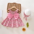 thumbnail image 1 of Robes pour Bébés Filles Robe Tutu Sans Manches pour Bébé Robe d'Été pour Bébé Fille avec Chapeaux 2 Pcs Robe de Princesse pour Bébé 6-12 Mois, 1 of 4