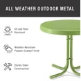 thumbnail image 2 of Afuera Living Table d'Appoint de Patio Moderne Rétro en Métal, Vert Oasis, 2 of 7