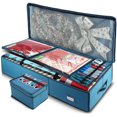 thumbnail image 1 of Hearth & Harbor Wrapping Paper Storage Organizer Container - Christmas Wrapping Paper Rolls Storage, Under-Bed Storage Box for Holiday Storage & Accessories - Gift Wrap Storage Organizer Box, 1 of 7