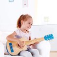 thumbnail image 2 of Hape E0601 Flame First Kids Wooden Toy Guitar Ukelele Musical Instrument, Blue, 2 of 5