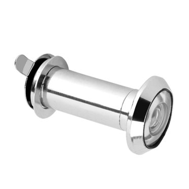 Visionneuse de porte à 220 degrés avec couverture de confidentialité robuste, alliage de zinc, argent