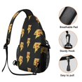 thumbnail image 4 of Pizza Lover Pizza is Life Life is Better with Pizza Lightweight Multipurpose Travel Sling Backpack, 4 of 6
