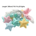 thumbnail image 3 of Battery Operated Star String Lights, Crackle Star Lights, Holiday Room Party Patio Decoration, Two Lighting Modes, Battery Powered Decor, 3 of 8