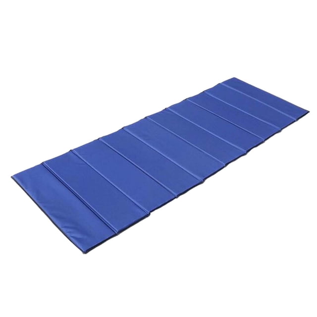 DYNWAVECA Tapis de Couchage de Camping Tapis d'Assise Extérieur Pliable Tapis de Plage Tapis de Siège Résistant à l'Humidité pour Randonnée Siestes de Midi Barbecue Cour Bleu Épaisseur 1,5 cm
