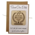 thumbnail image 3 of 25 Custom Wedding Save The Date Cards Rustic Engraved Wood Magnets With Envelopes Wedding Announcements, 3 of 3