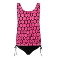 thumbnail image 3 of Cameland Womens Tummy Control Swimsuits Plus Size Blouson Printed Tankini Swimsuits 2 Piece Bathing Suits Tops with Boyshorts Modest Loose Fit Swimwear, 3 of 4