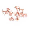 thumbnail image 1 of Abbracc 10 Pcs Clips de Boucles d'Oreilles à Coller Sans Perçage 12mm Or Rose, 1 of 7