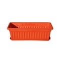 thumbnail image 2 of 3pcs Resin Rectangular Planting Pot Drainage Hole Vegetable Flower Planter Home Garden Plant Tray Red 44x19x14cm, 2 of 8