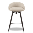 thumbnail image 3 of Bouclair Tabouret de Bar en Tissu Beige et Métal, 3 of 4