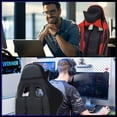 thumbnail image 2 of FDW Office Chair Ergonomic High, Footrest Lumbar Support and Headrest, Red, 2 of 7