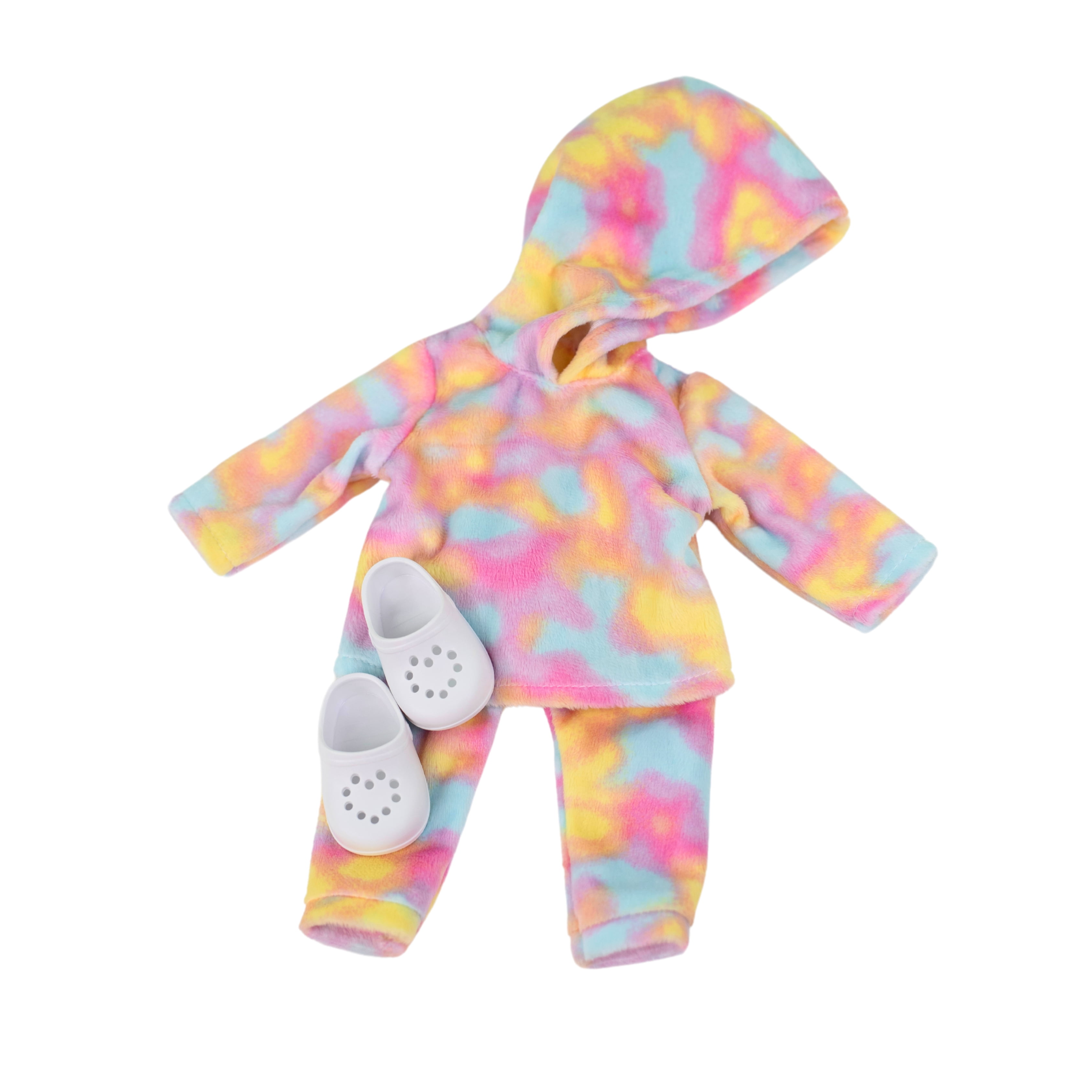 My Life As – Ensemble Détente pour Poupée de 18 pouces, 3 Pièces, Tie-dye rose, jaune et bleu