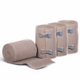 thumbnail image 1 of Bandage de Compression Élastique 5 Pieds Pieds x 3 Pouces Pouces avec Pinces, 4 Rouleaux, 1 of 1