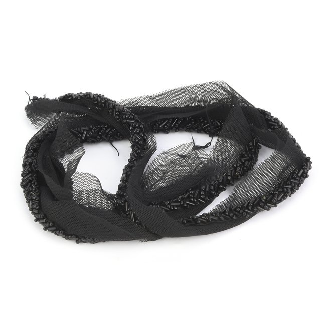 1 Mètre de Résine Perlée Artificielle Strass Dentelle Brodé Ruban Bande de Garniture (5)