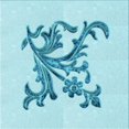 thumbnail image 1 of Ahgly Company Tapis de Zone Carré Électrique Bleu Lavable en Machine, 8 Pieds Carré, 1 of 7