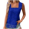 thumbnail image 2 of LSLJS Women's Casual Solid Color Collar Sleeveless Top, Womens Tank Tops, 2 of 6