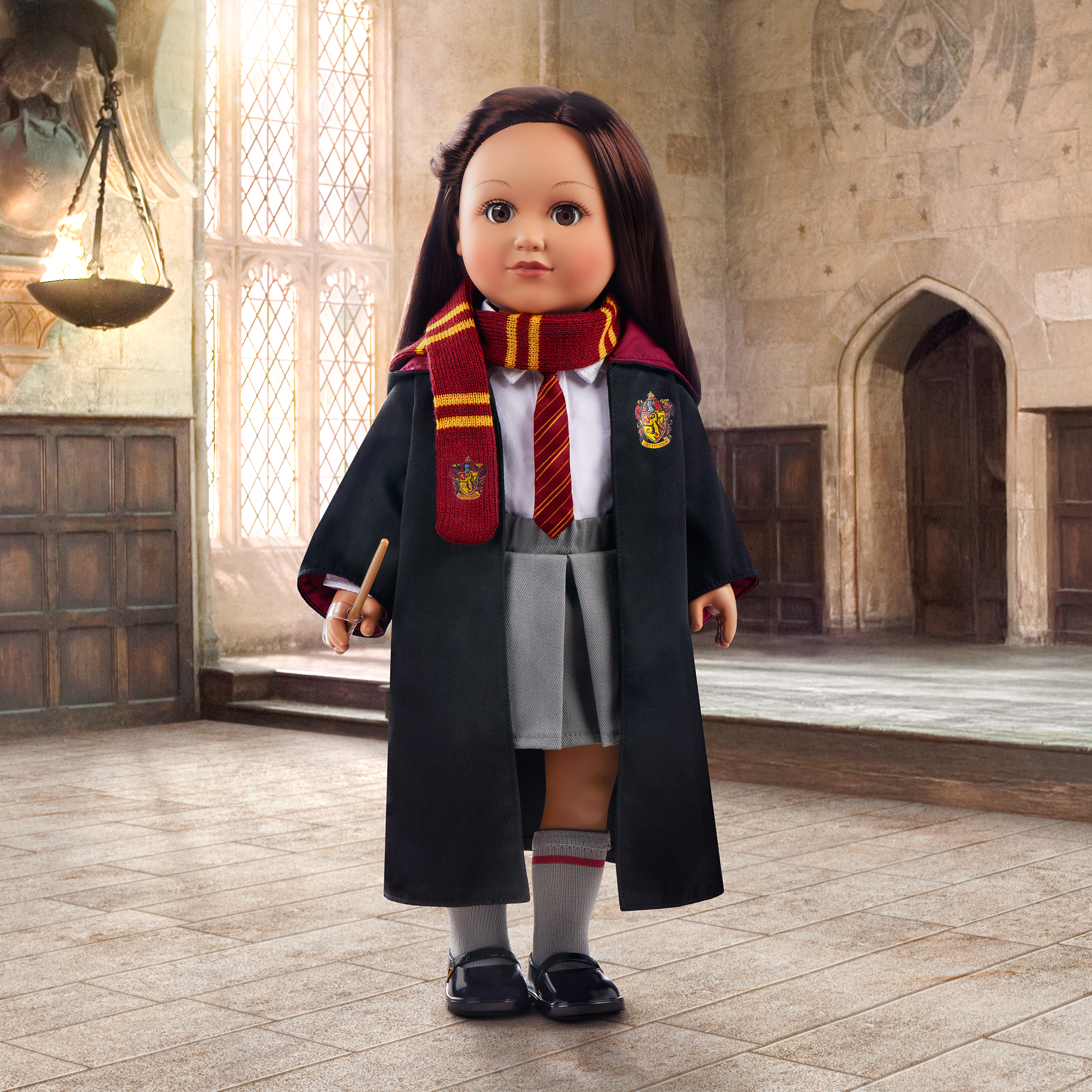 Uniforme scolaire Gryffondor Harry Potter pour poupées de 18 pouces