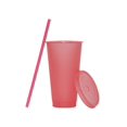 thumbnail image 2 of 5 Packs Gobelets en Plastique Réutilisables avec Paille et Couvercle Gobelet à Eau 16 oz Gobelet à Café Glacé Gobelet Portable, Gobelets en Plastique Réutilisables, Parfaits pour Fêtes, Anniversaires, Noël, 2 of 8