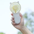 thumbnail image 3 of Mistaha Mini Ventilateur Portable 3 Vitesses Réglables USB Rechargeable Ventilateurs Électriques 3 Vitesses Refroidissement Marche Arrêt, 3 of 8