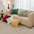 thumbnail image 3 of Renjiang Pillow Covers 18x18 Inch Soft Striped Corduroy Splicing Pillow Covers Rust Decorative Sofa Bed Textured Touch Corduroy Throw Pillows for Couch Cushion, 3 of 3