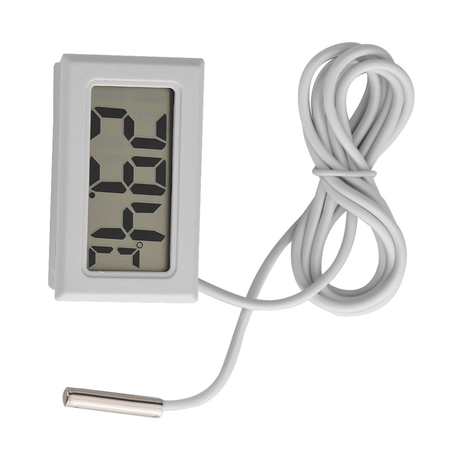 Alupre Mini LED Display Digital Temperature Meter Probe Sensor Digital LCD Thermometer