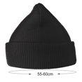 thumbnail image 2 of Bangcool Bonnet à Revers Côtelé Classique Couleur Unie pour Hommes Femmes, 2 of 8