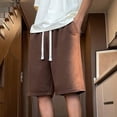 thumbnail image 5 of Styesk Mens Shorts Men's Solid Color Casual Holiday Breathable Shorts Pockets Pants, 5 of 5