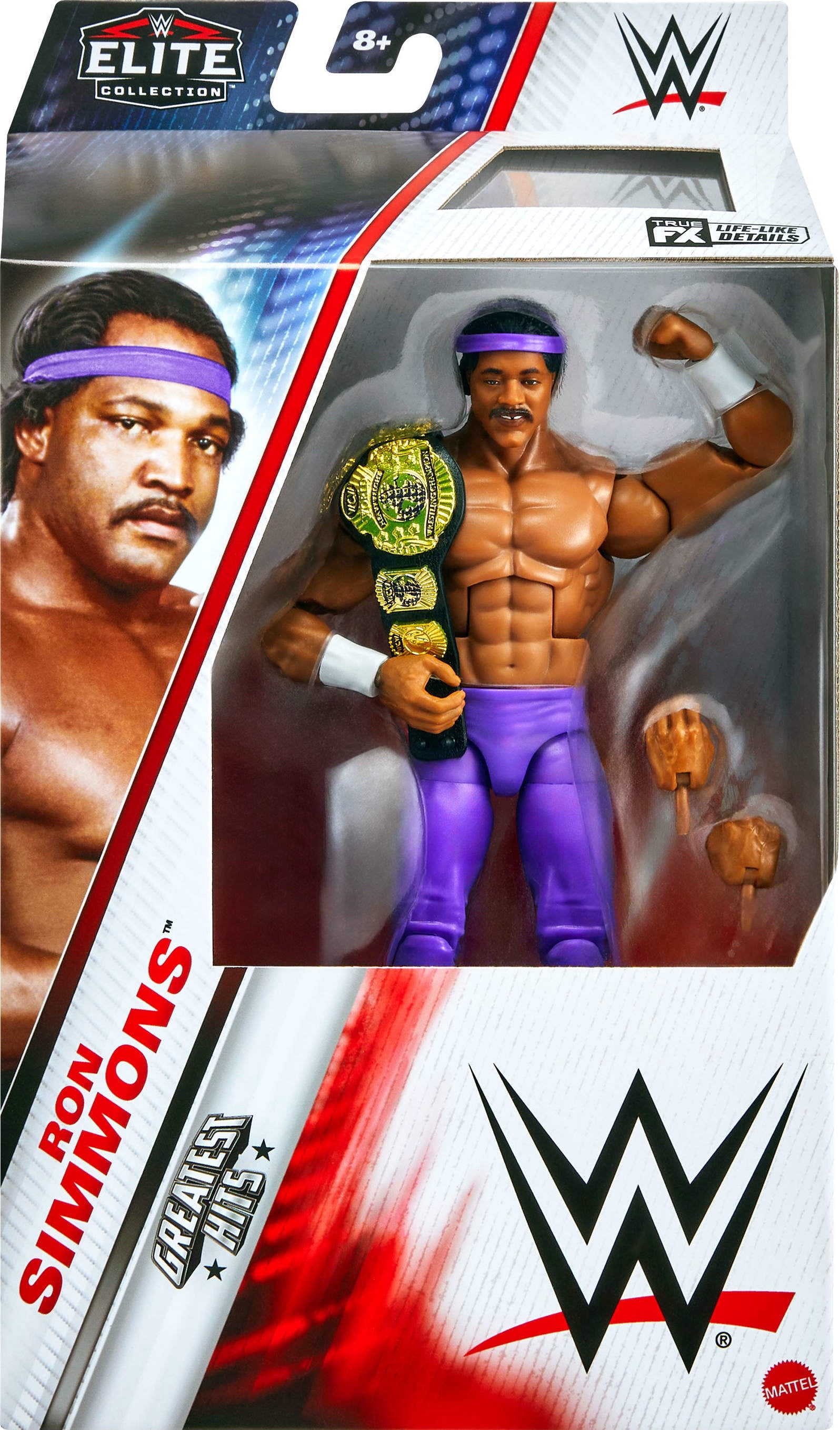 WWE-Figurine Articulée Élite à collectionner Ron Simmons
