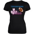 thumbnail image 1 of Gender Reveal Touchdowns or Tutus Ballerina Football Juniors Soft T Shirt, 1 of 1