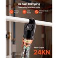 thumbnail image 3 of KFFKFF Cordless Mini Press Tool, 18V Electric Pipe Crimping Tool for 1/2", 3/4", 1" PEX Pipe Copper Rings, PEX Press Tool Kit with 2pcs Battery, 3 of 9