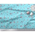 thumbnail image 3 of Soimoi polyester Crepe Fabric Stripe & Paisley Fabric Prints By Yard 52 Inch Wide, 3 of 3