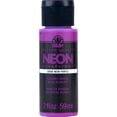 thumbnail image 1 of Folkart Neon Acrylic Paint, Purple, 2 fl oz, 1 of 7