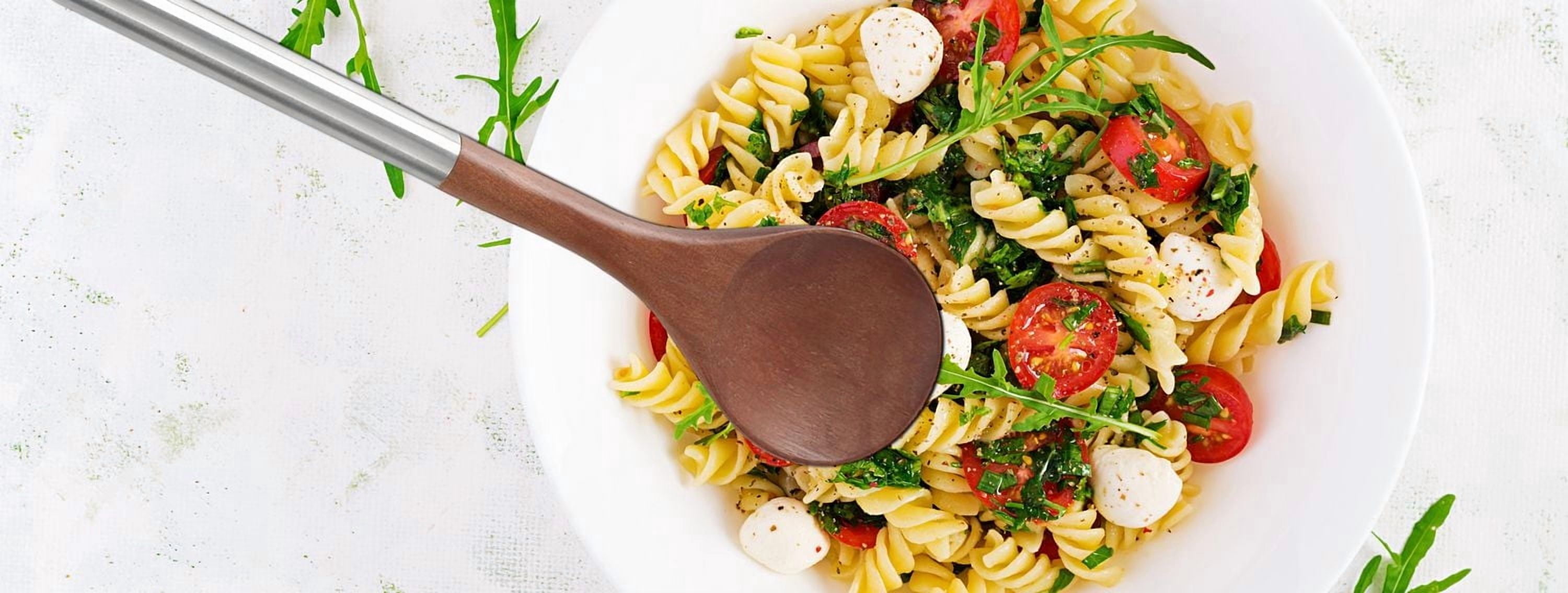 Mainstays Acacia Wood and Stainless Steel Solid Spoon