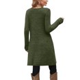 thumbnail image 3 of SHTXOZHI Robe Chandail en Tricot à Manches Longues et Col Ras du Cou Décontractée d'Automne et d'Hiver pour Femmes avec Poches, 3 of 5