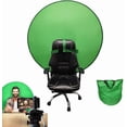 thumbnail image 1 of Green screen background, green screen for photo, foldable background, 142 cm diameter, with carrying bag, 1 of 5