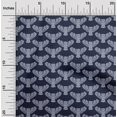 thumbnail image 1 of oneOone Silk Tabby Fabric Owl Block Printed Fabric 1 Yard 42 Inch Wide, 1 of 4