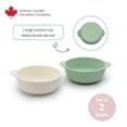 thumbnail image 1 of Melii Silicone Suction Bowls, 2 Pack - Mint & Ivory, 1 of 7
