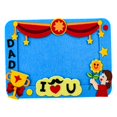 thumbnail image 1 of jifeng DIY Picture Frame Craft Frames Set Photo Frame for Bedroom Shelf Arts Crafts I Love You Blue, 1 of 9