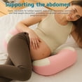 thumbnail image 4 of Grey U-Shape Pregnancy Pillow with Adjustable Strap - Full Body Maternity Support for Belly, Back, Hips - Breathable, Washable, Ergonomic Cushion for Sleeping & Nursing, 4 of 5