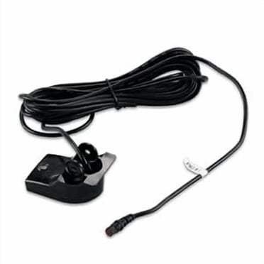 Garmin Transducteur 010-10249-20 à Double Faisceau; Support de Tableau Arrière; 4 Broches; 1900 Pi pour une Profondeur Maximale; Fréquence de Fonctionnement 77/200 kHz; Angle de Tableau Arrière de 0 à 70 Degrés; 500 Watts; Câble de 30 Pieds