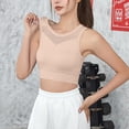 thumbnail image 4 of Bigersell Wireless Bralette V-Neck Wire-Free Bra Support Women Plus Size Bras Wireless Balconette Bra Style R-228 Basic Bra Strap Nylon Balconette Bra Feature Everyday Bras Underwear Pink M, 4 of 5