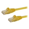 thumbnail image 1 of StarTech.com Câble Ethernet CAT6 de 12 Pi, Cordon de Pose PoE RJ45 Sans Accroc 10 Gigabits 650 MHz 100 W, Câble Réseau UTP CAT 6 10 Gbe avec Soulagement des Taches, Jaune, Testé par Fluke/le Câblage Est Certifié UL/TA - Catégorie 6 - 24 AWG (N6PATCH12YL) - Câble de Pose - RJ-45 (m) vers RJ-45 (m) - 12 Pi - UTP - CAT 6 - Moulé,, 1 of 3