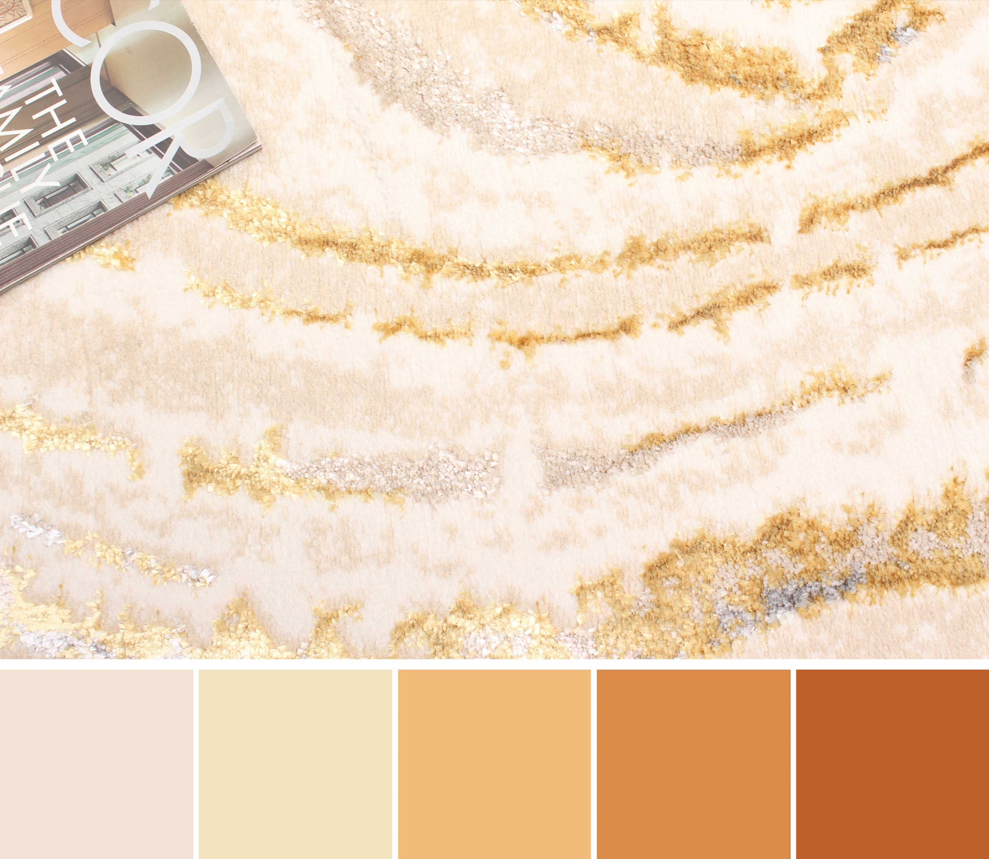ECARPET Mercan Contemporary/Modern Area Rug for Living Room, Bedroom, Dining Entrance